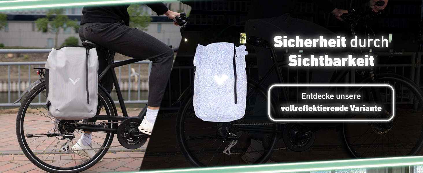 Fahrradtasche Rucksack Gepäckträgertasche Radtasche