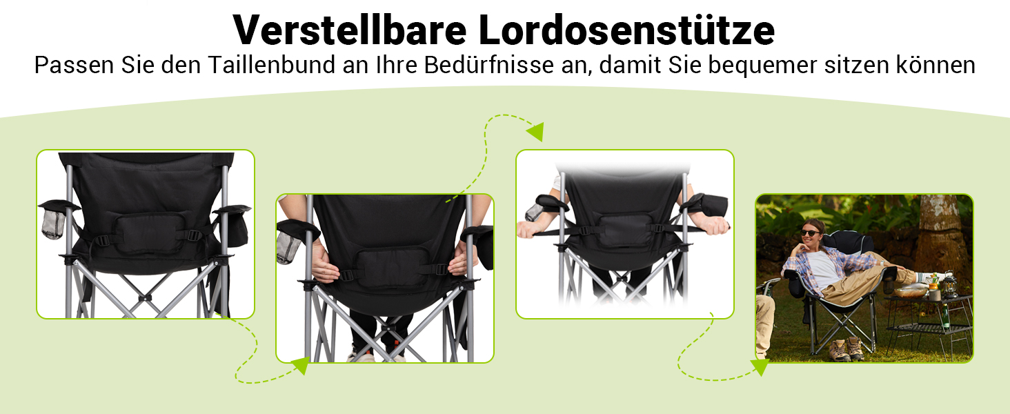 Campingstuhl Faltbar 150 kg