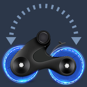  Außerdem haben wir den Rädern verdickte Gummiketten hinzugefügt