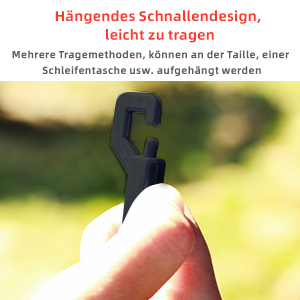 Hängendes Schnallendesign, leicht zu tragen