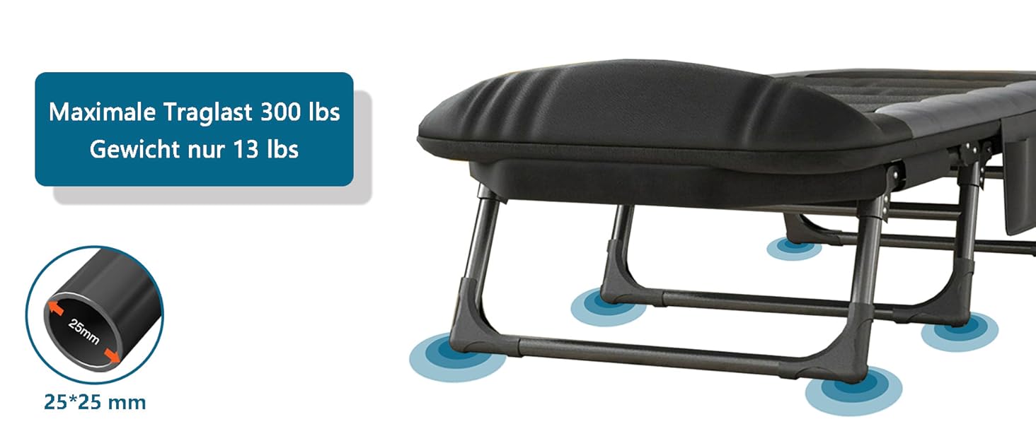 feldbett klappbar campingliege faltbar liegestuhl klappbett campingbett campingliegen karpfenliege