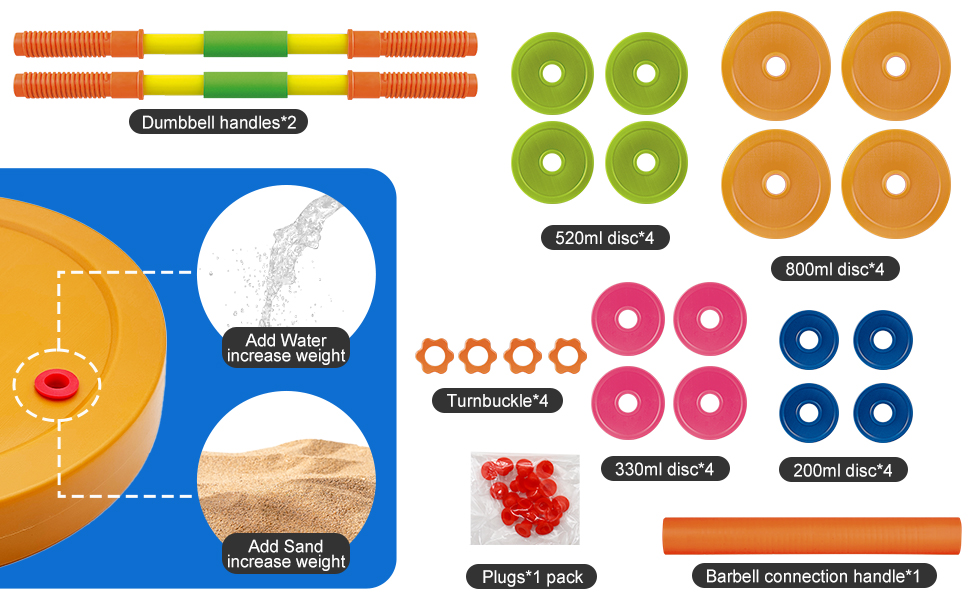 trainingsgewichte set kinder trainingsgeräte langhantel kurzhantel kleinkinder anfänger fitnessspiel