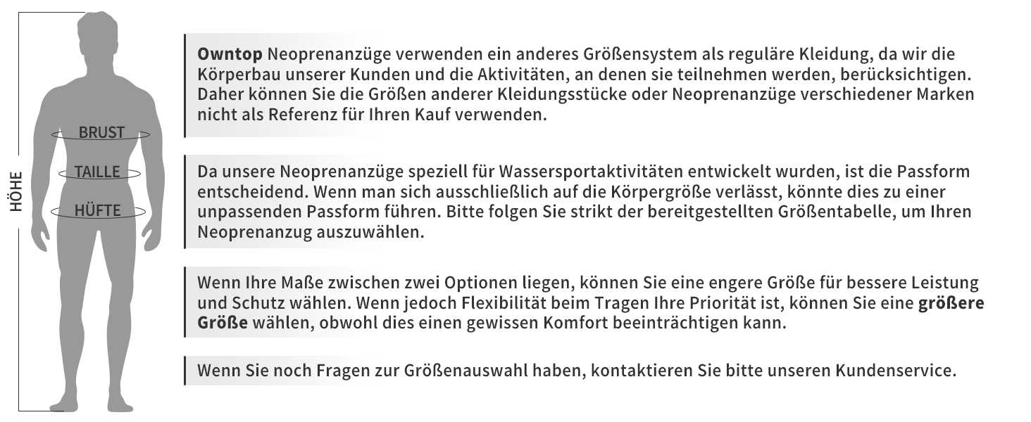 Owntop 5mm Neoprenanzug herren