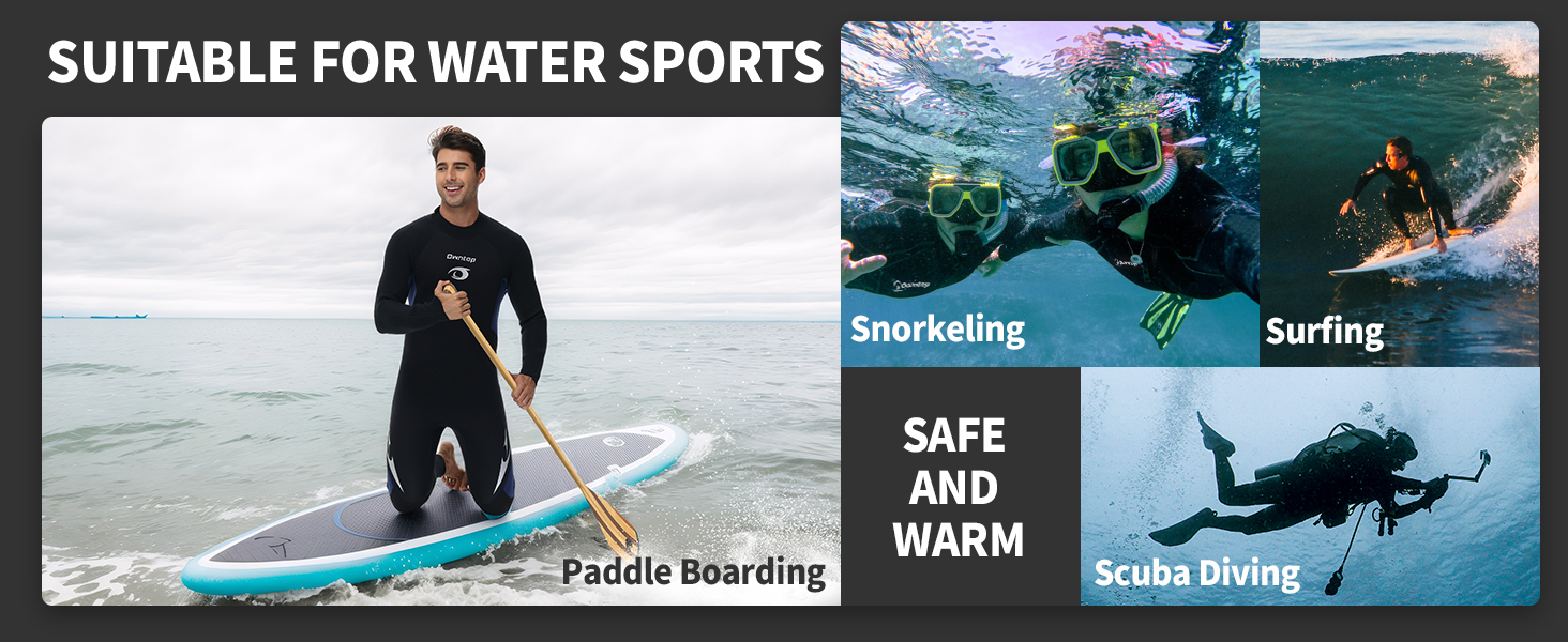 Owntop 5/4mm Neoprenanzüge für Männer Frauen