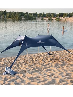 strandzelt jasper - pop up sonnensegel dunkelblau