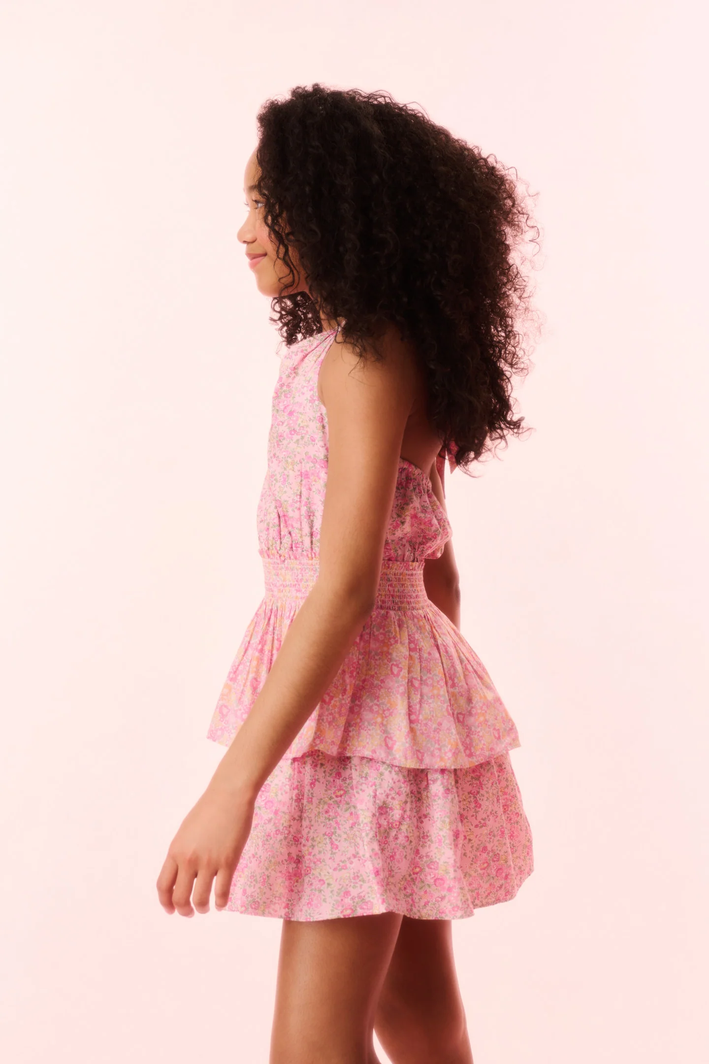 Girls Romille Tie-Dye Halter Dress