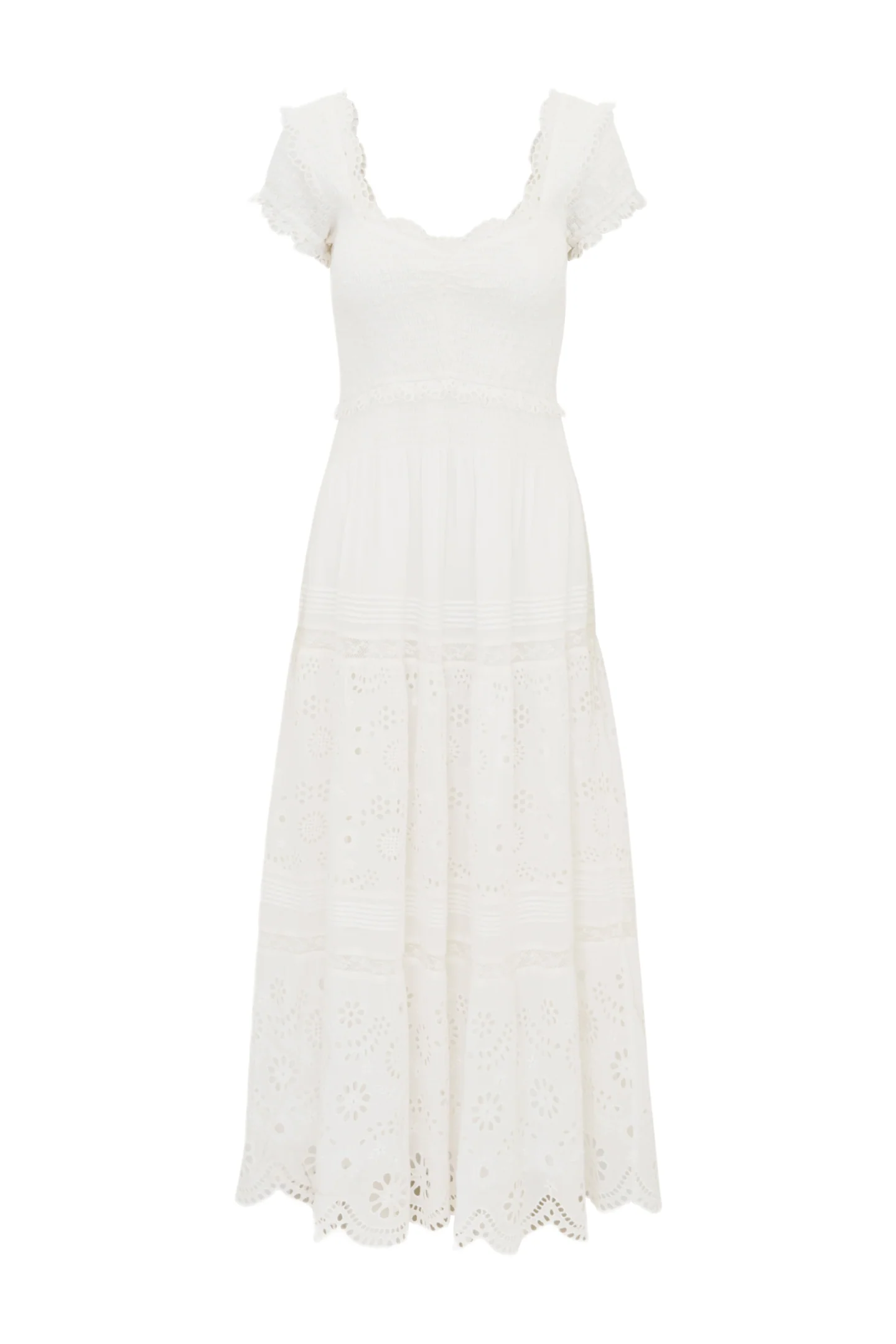 Bisolet Eyelet Lace Maxi Dress