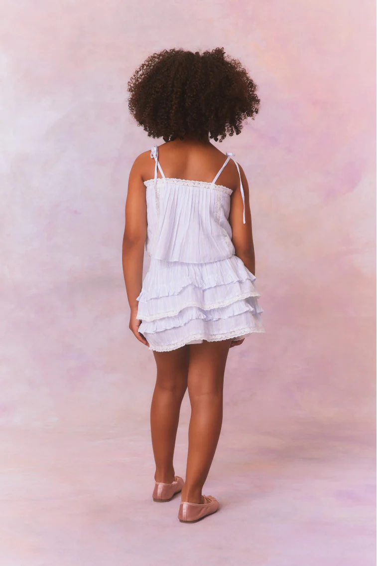 Girls Billie Cotton Stripe Skirt