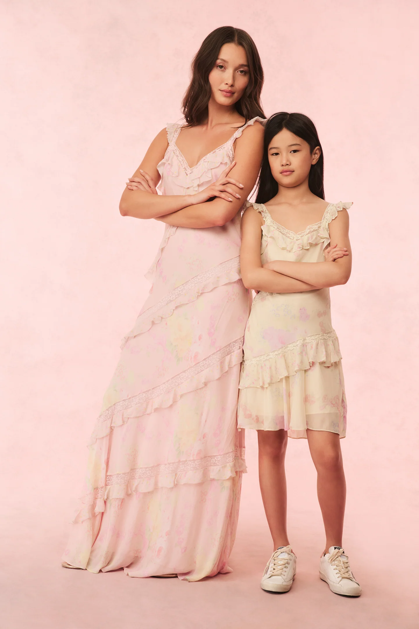 Girls Idaline Floral Ruffle Dress