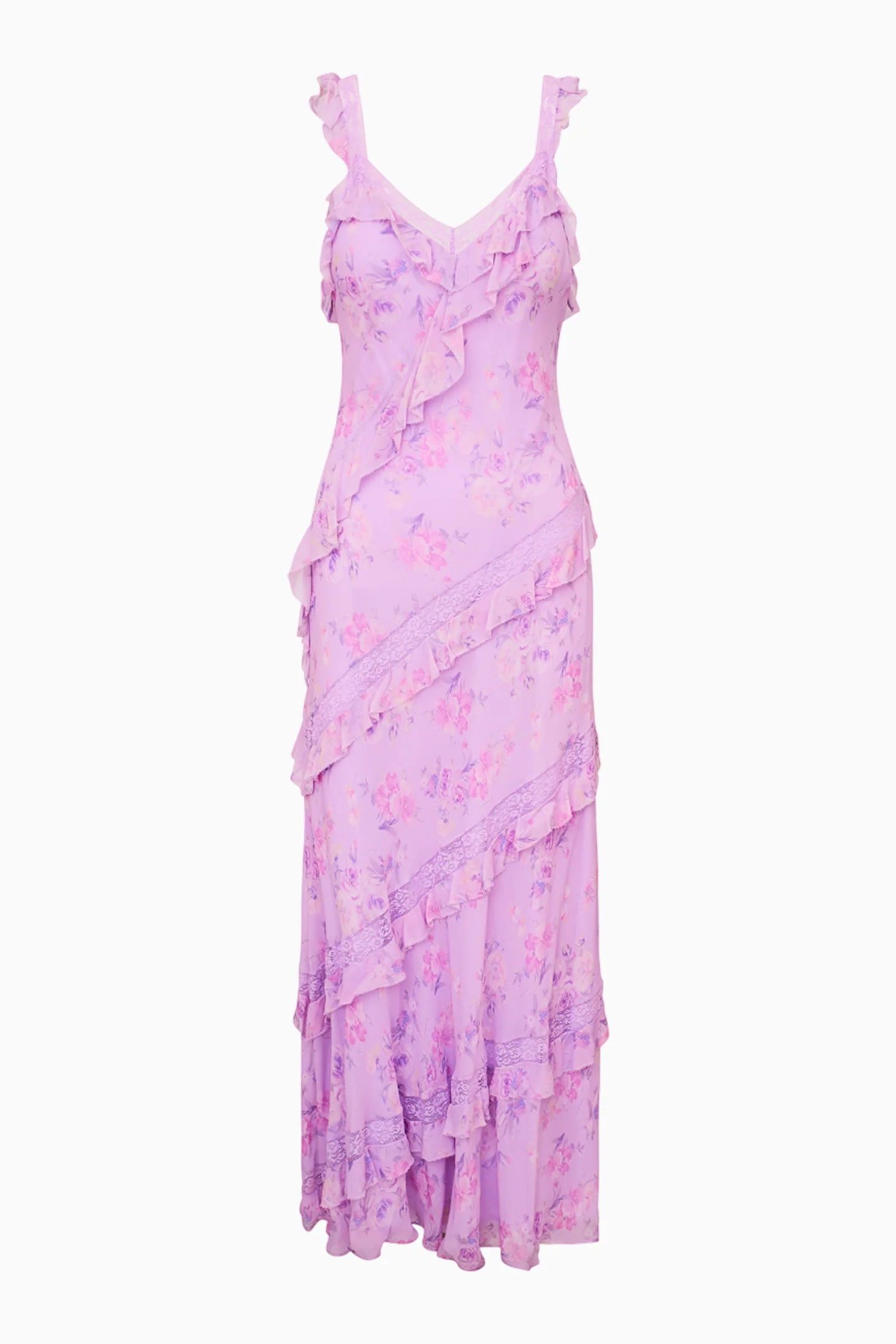 Radiance Fragrance Print Maxi Dress
