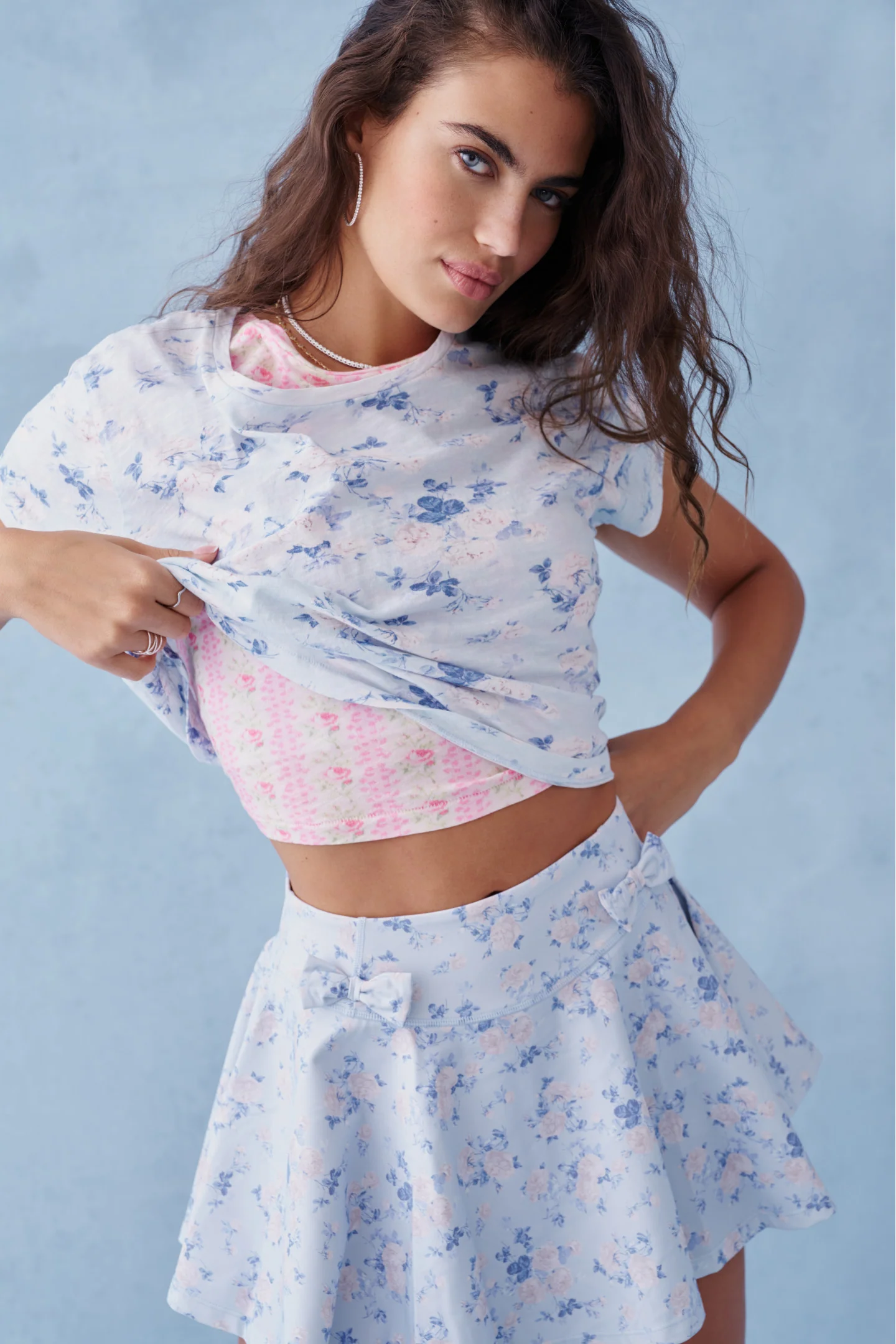 Rubin Cropped Tee - WHISPER BLUE