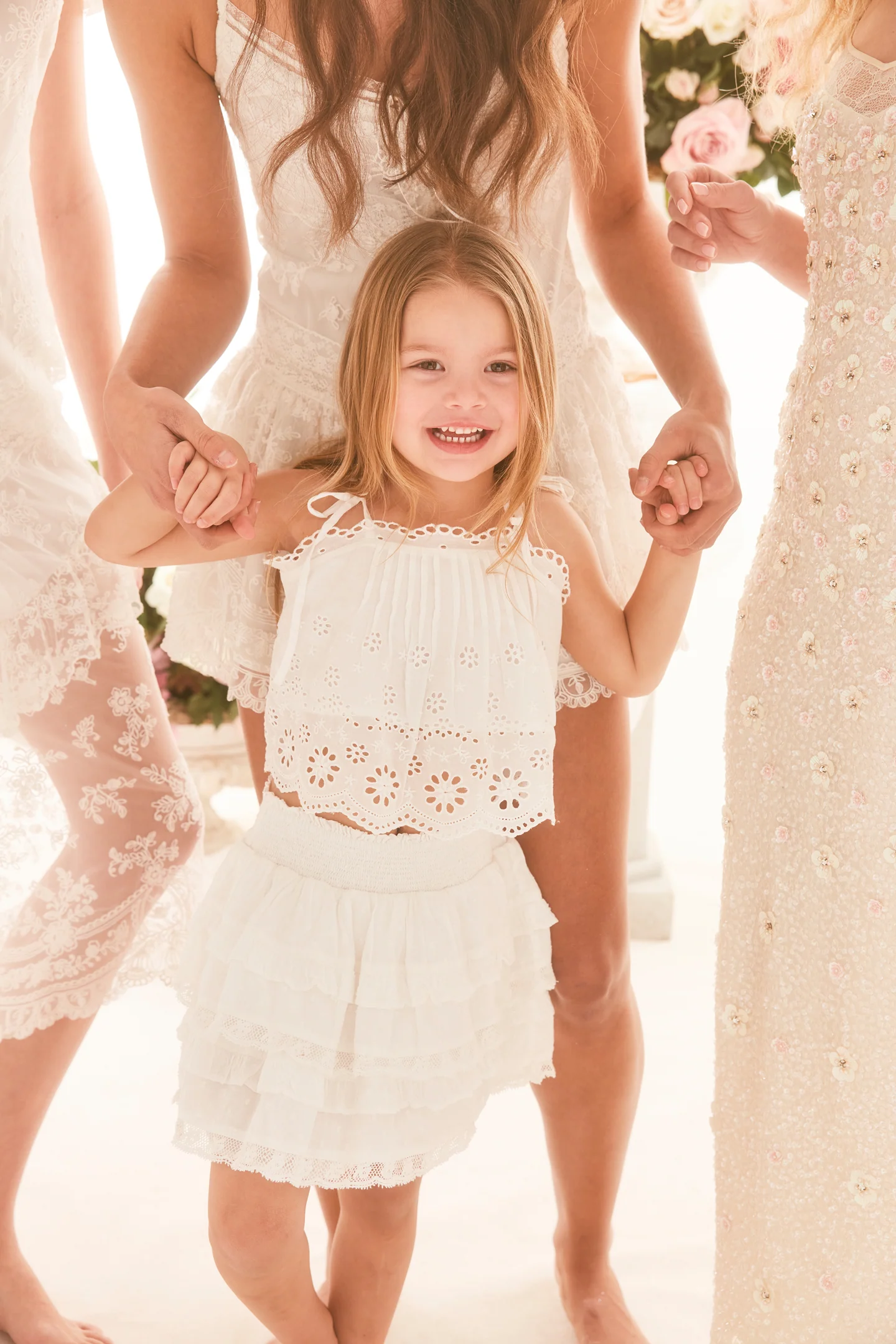 Girls Galine Eyelet Lace Top