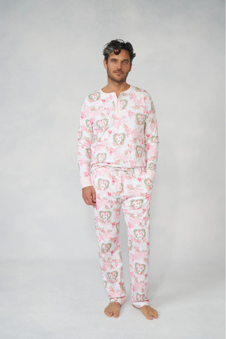 LoveShackFancy x Roller Rabbit Men's Merry Monkey Beaux Spencer Pajamas