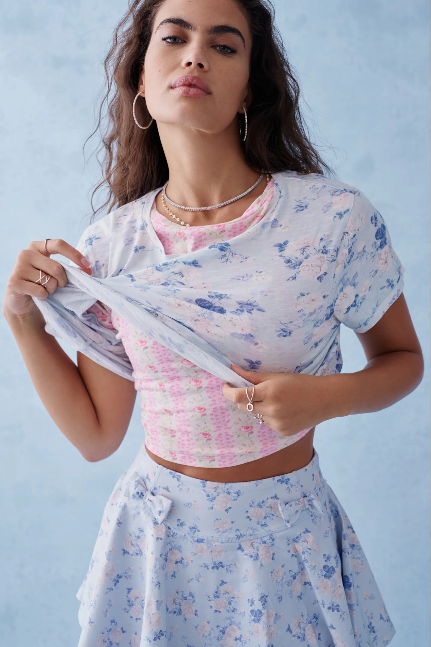 Rubin Cropped Tee - WHISPER BLUE