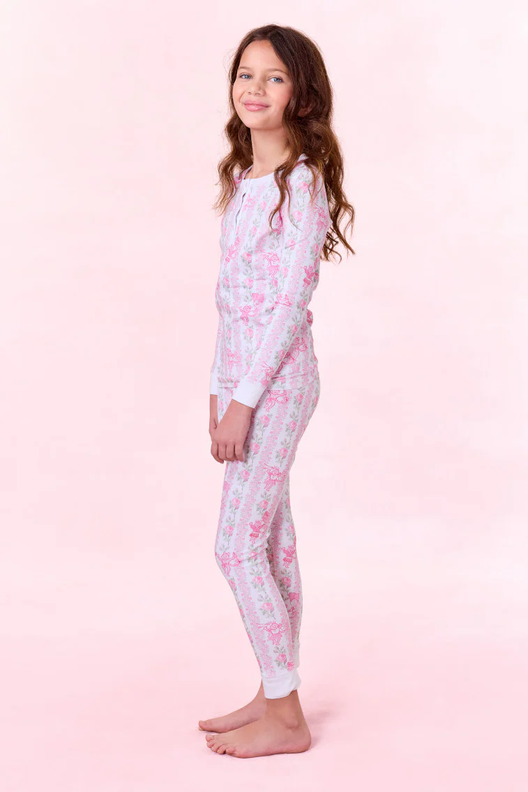 LoveShackFancy x Roller Rabbit Kids Heirloom Monkey Pajamas