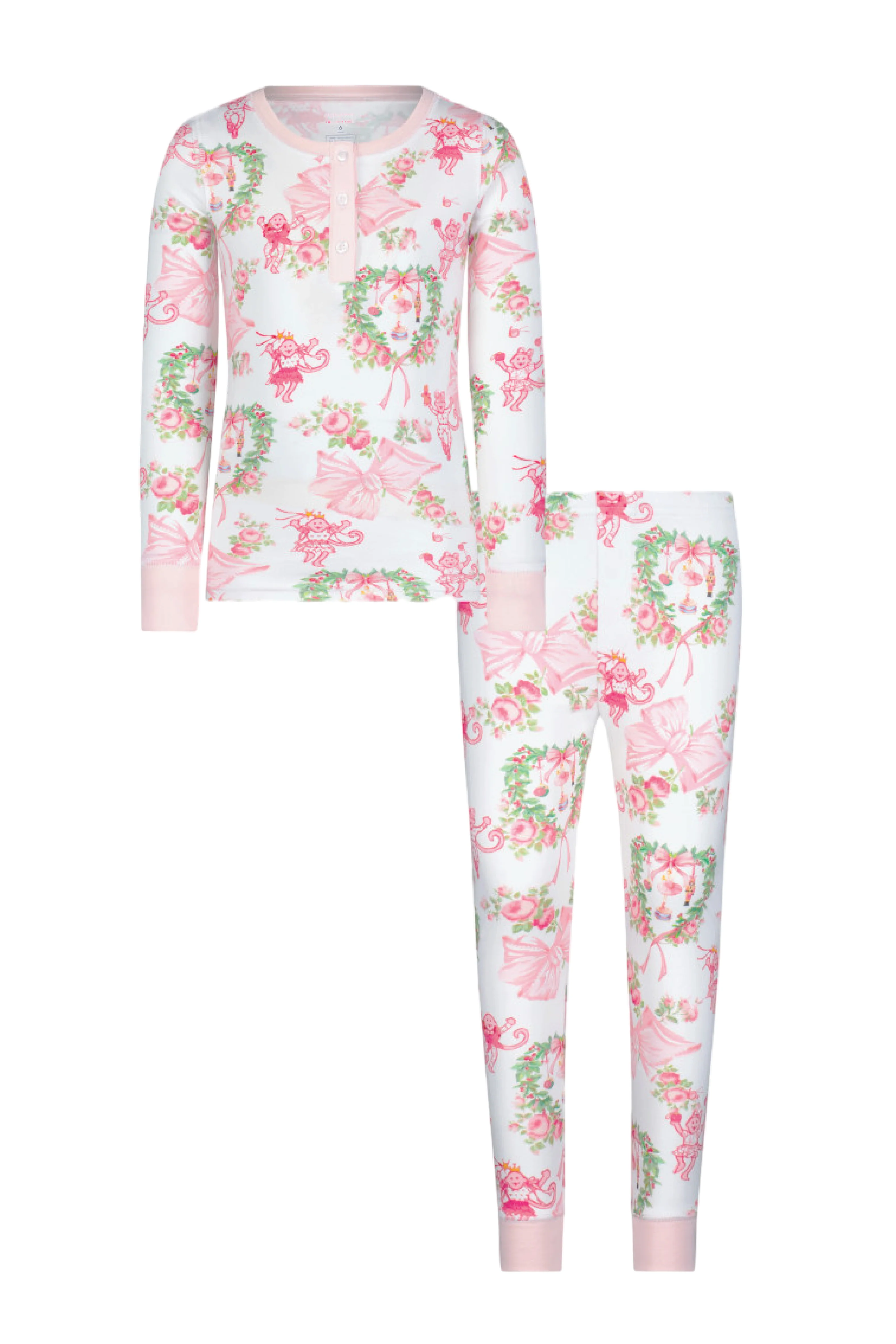 LoveShackFancy x Roller Rabbit Kids Unisex Merry Monkey Beaux Pajamas