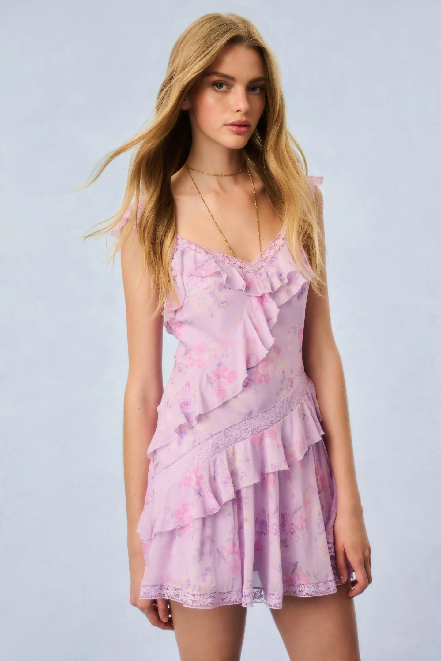 Serima Fragrance Print Mini Dress