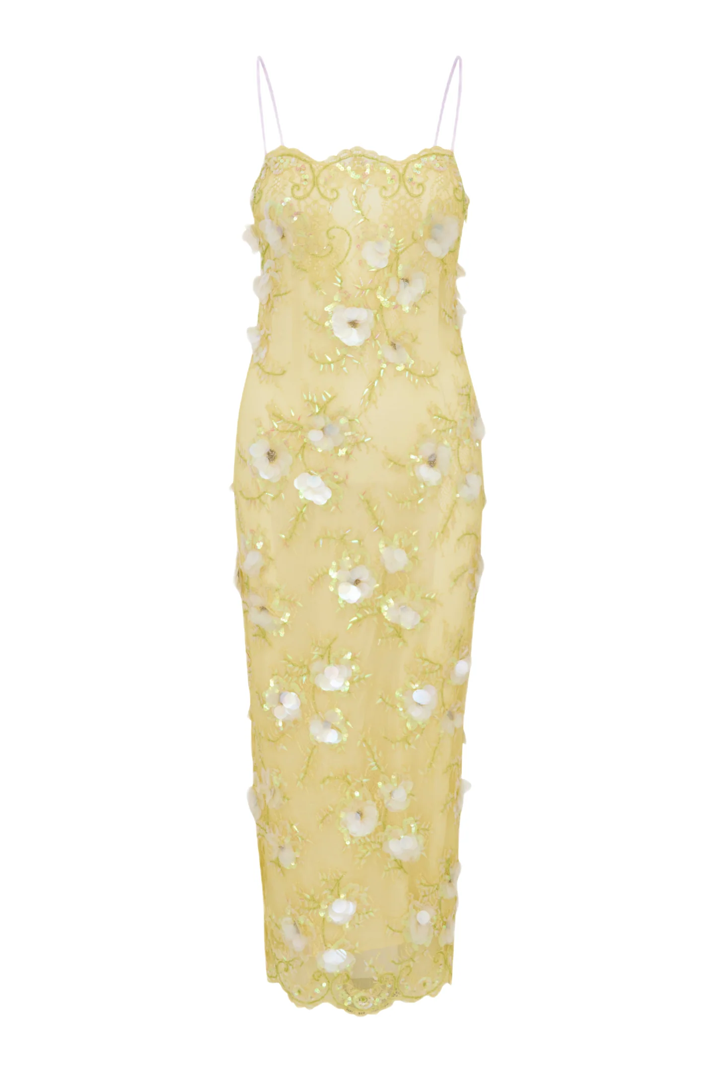 Emalia Embellished Lace Maxi Dress