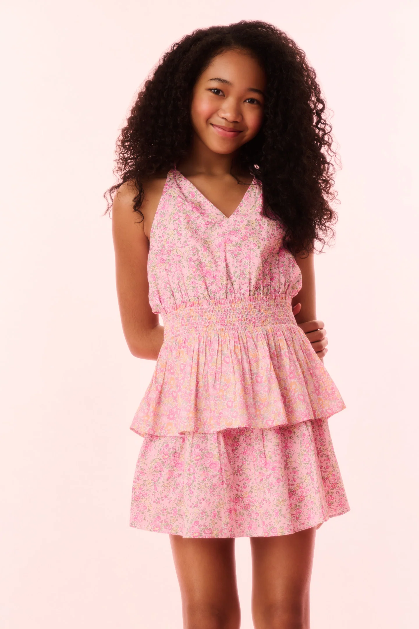 Girls Romille Tie-Dye Halter Dress