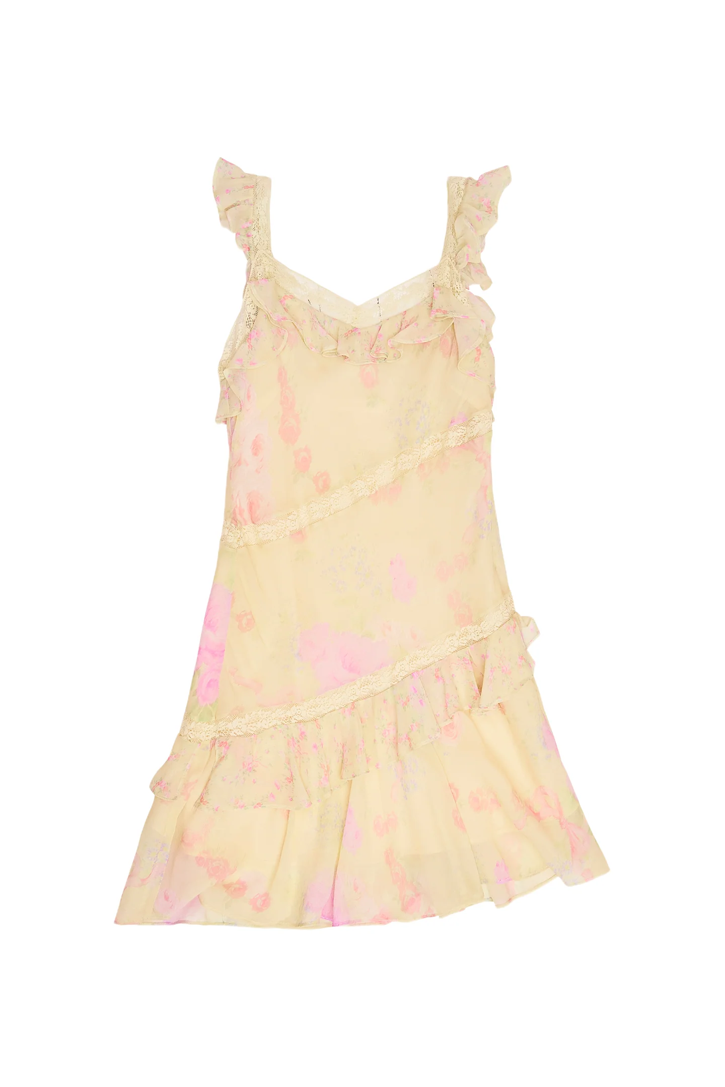 Girls Idaline Floral Ruffle Dress