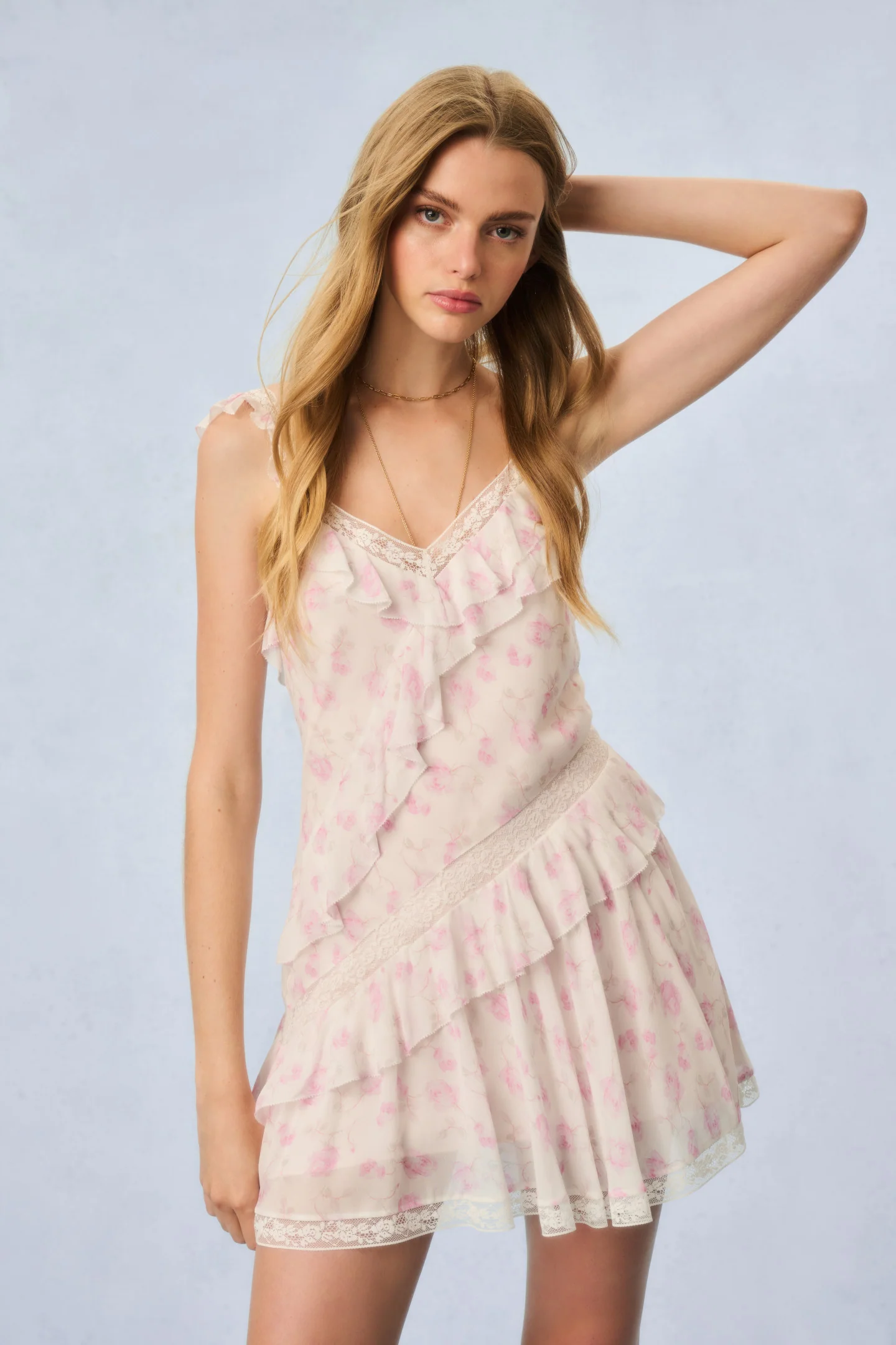 Serima Fragrance Print Mini Dress