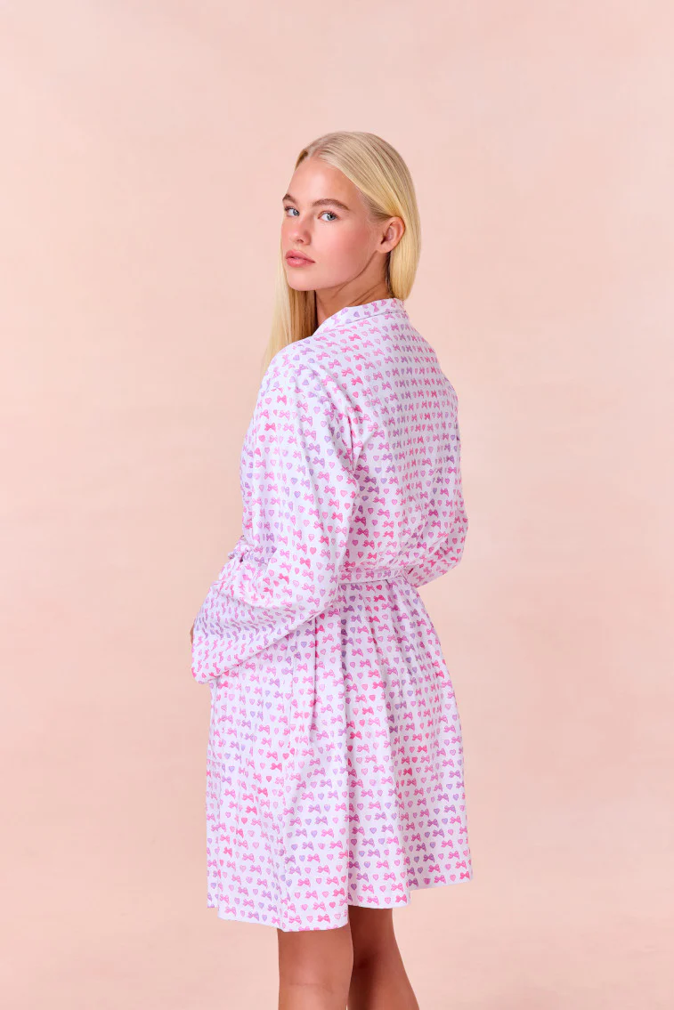 LoveShackFancy x Roller Rabbit Disco Bow Blake Robe