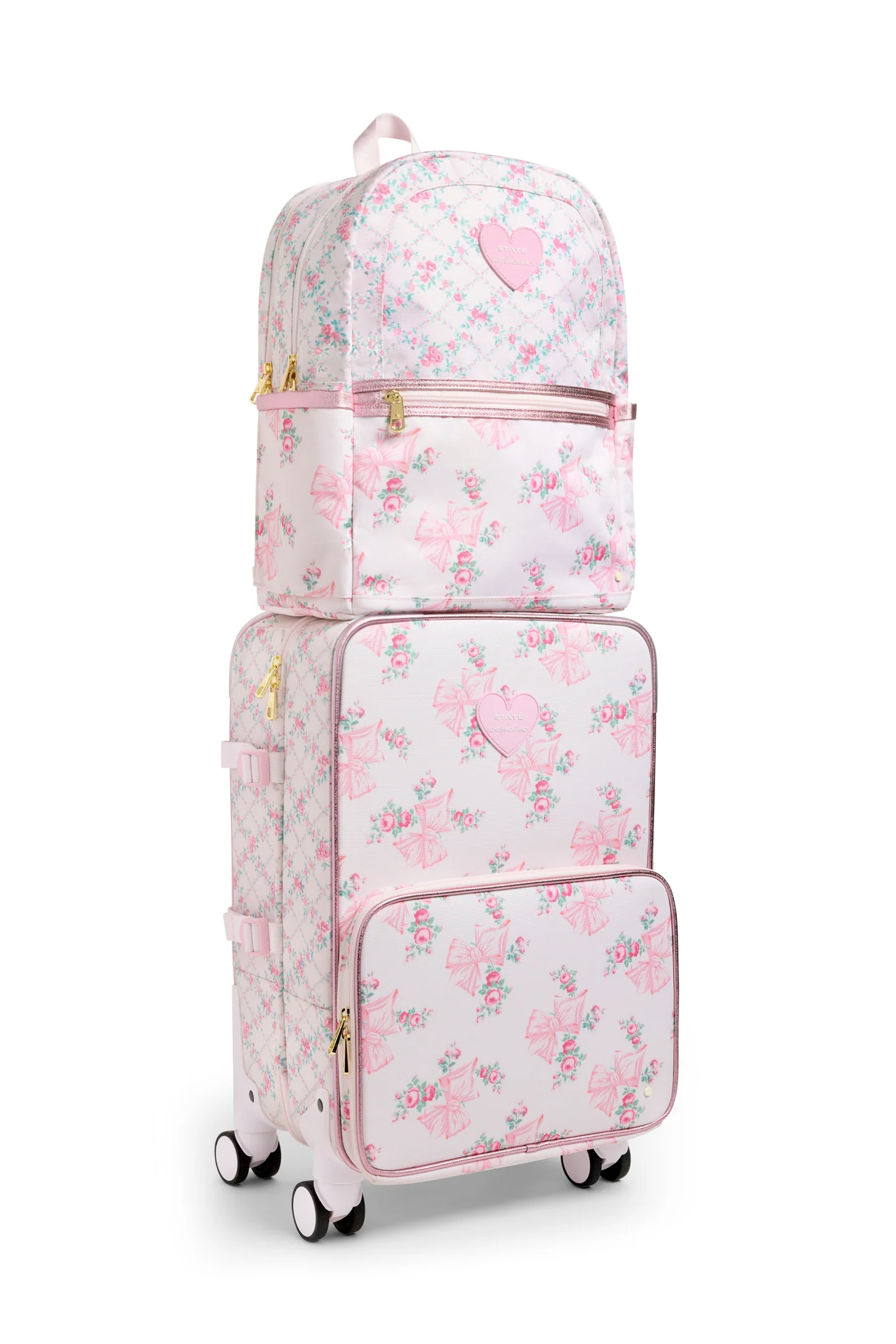 STATE x LoveShackFancy Logan Carry-On Suitcase