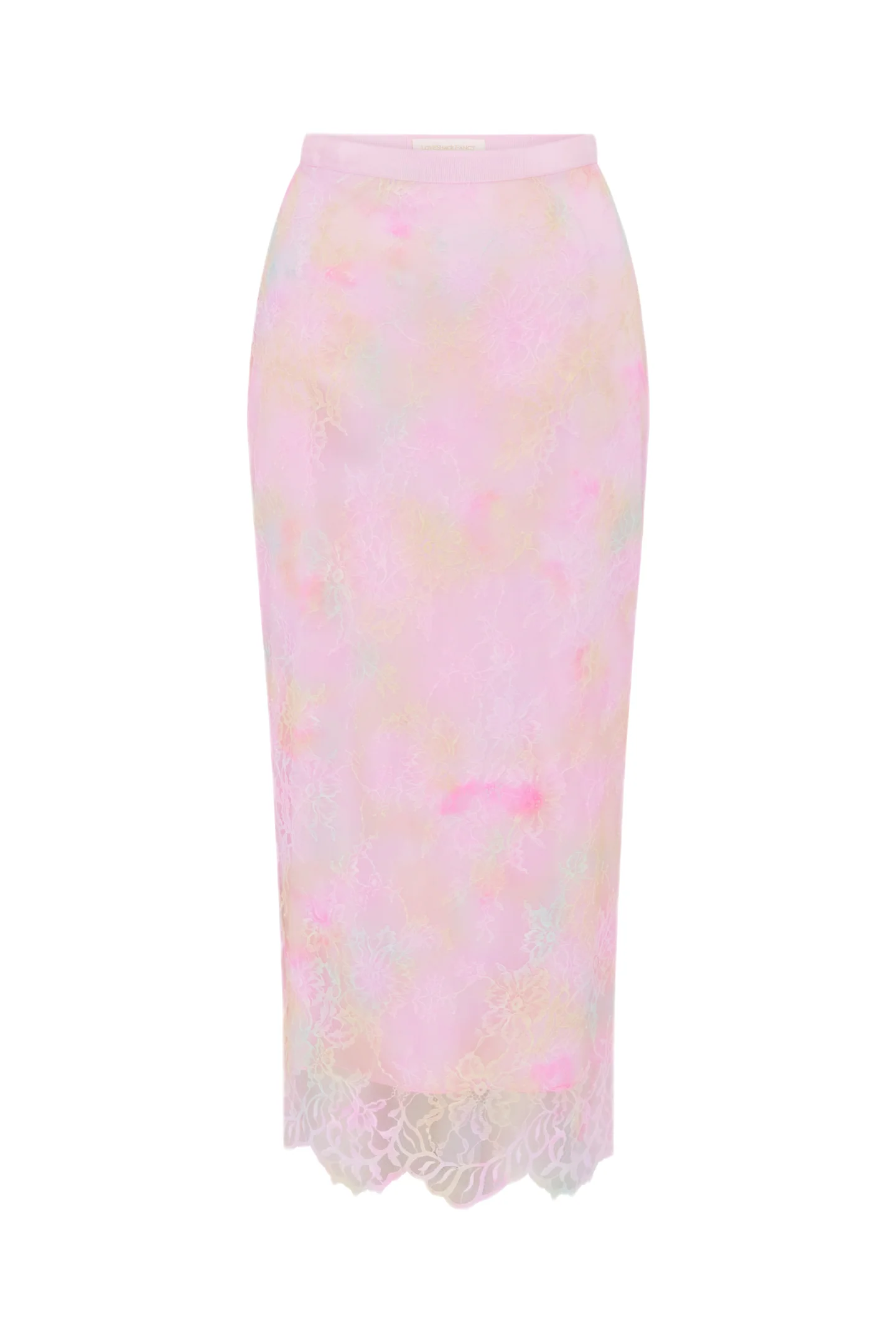 Goodall Tie-Dye Lace Maxi Skirt