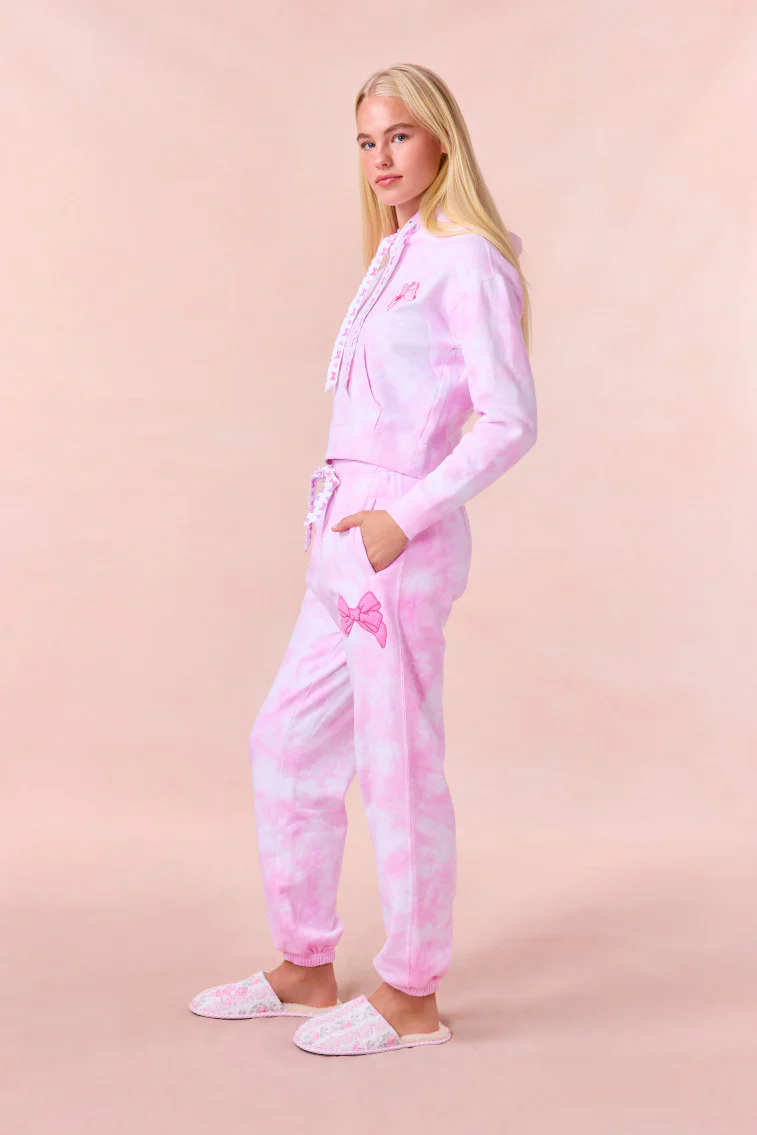 LoveShackFancy x Roller Rabbit Disco Bow Sweatpants