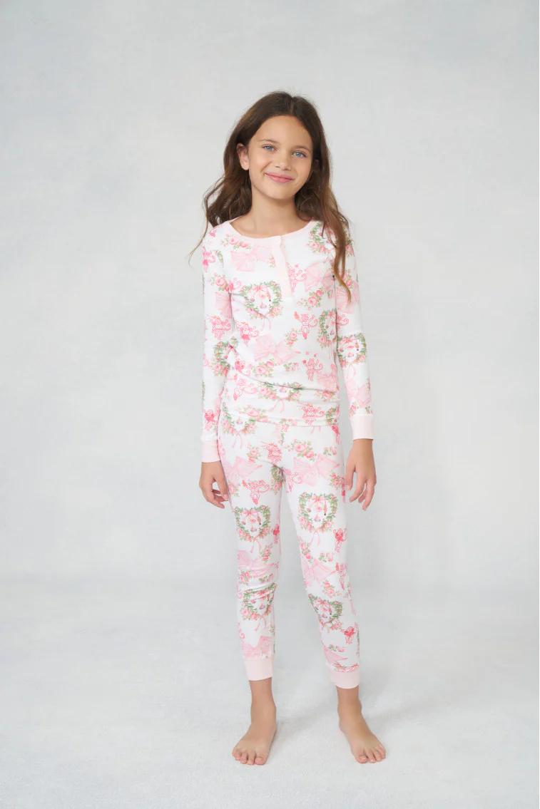 LoveShackFancy x Roller Rabbit Kids Unisex Merry Monkey Beaux Pajamas