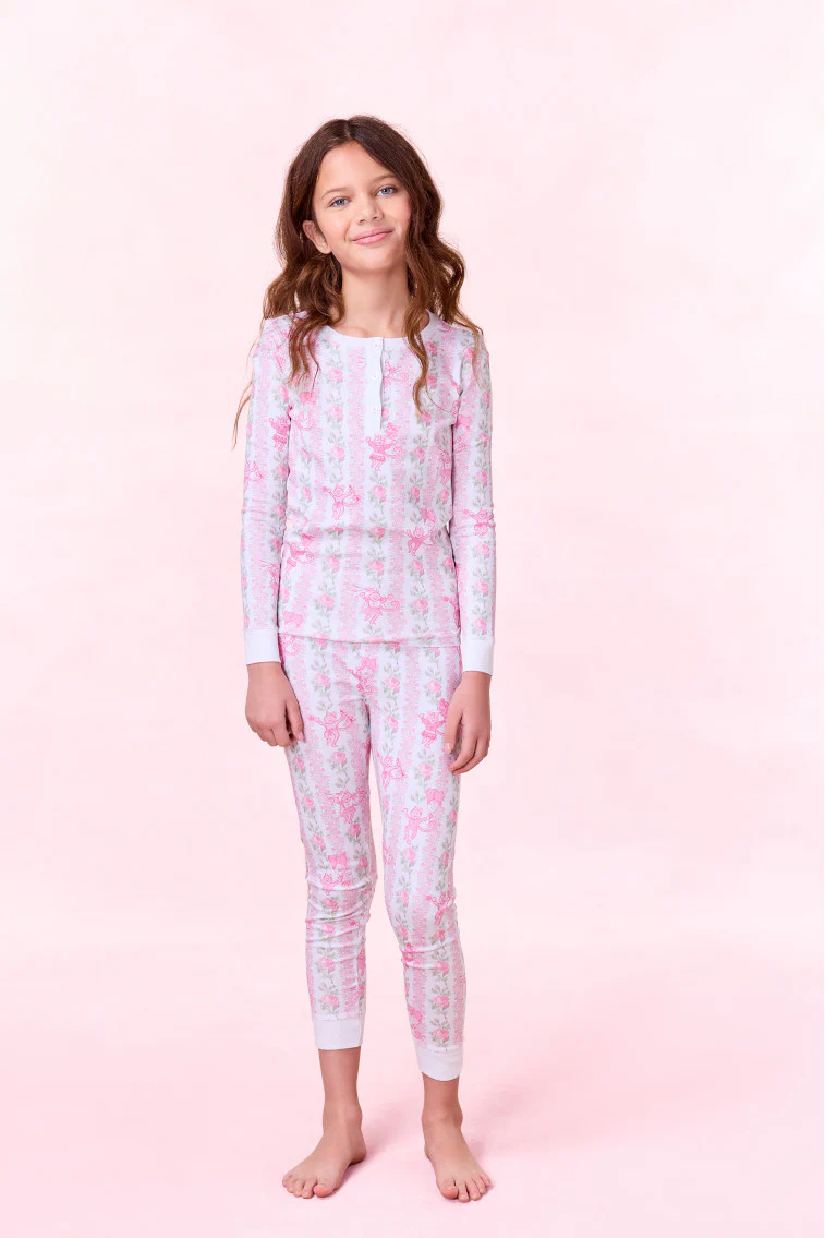 LoveShackFancy x Roller Rabbit Kids Heirloom Monkey Pajamas