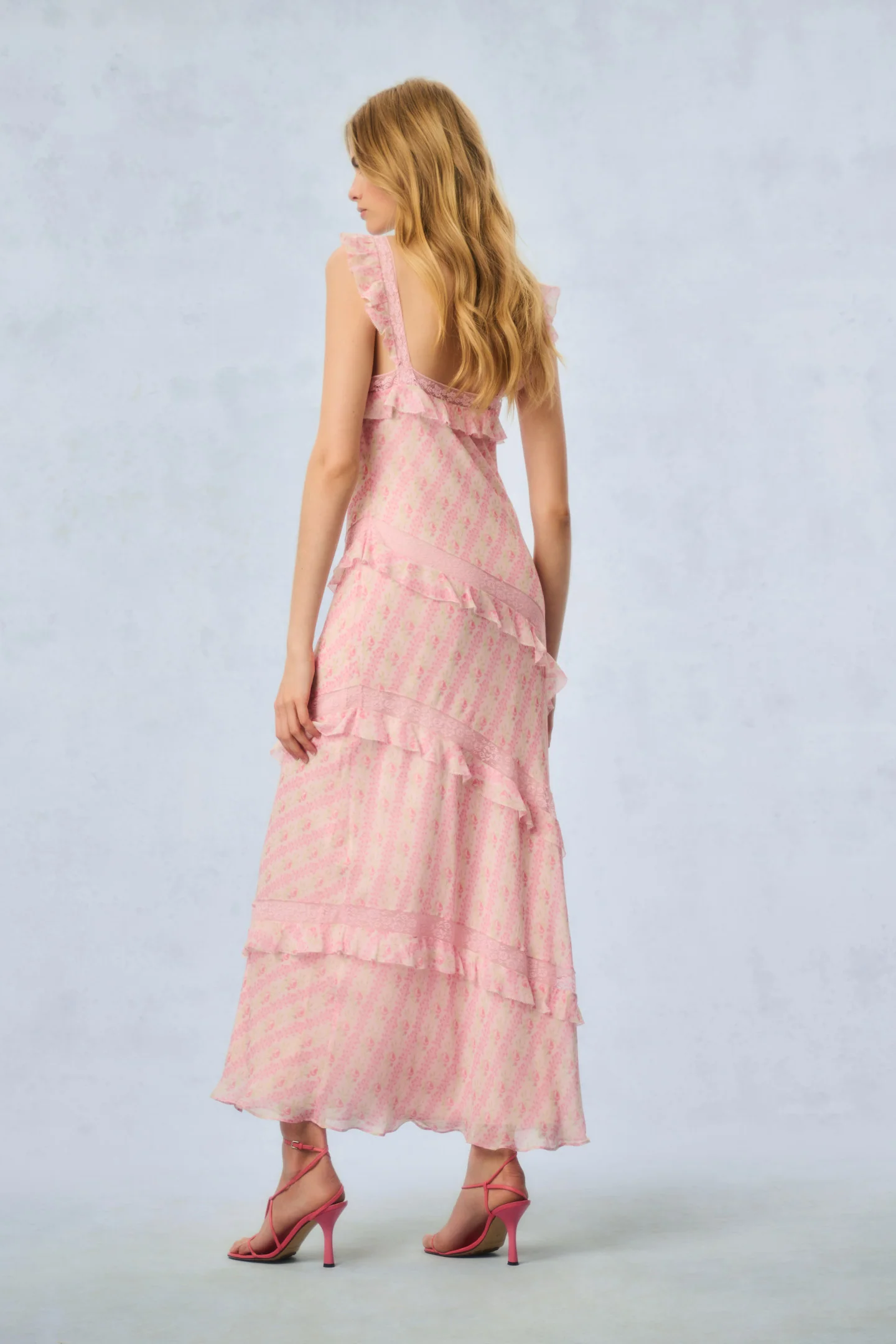 Radiance Fragrance Print Maxi Dress