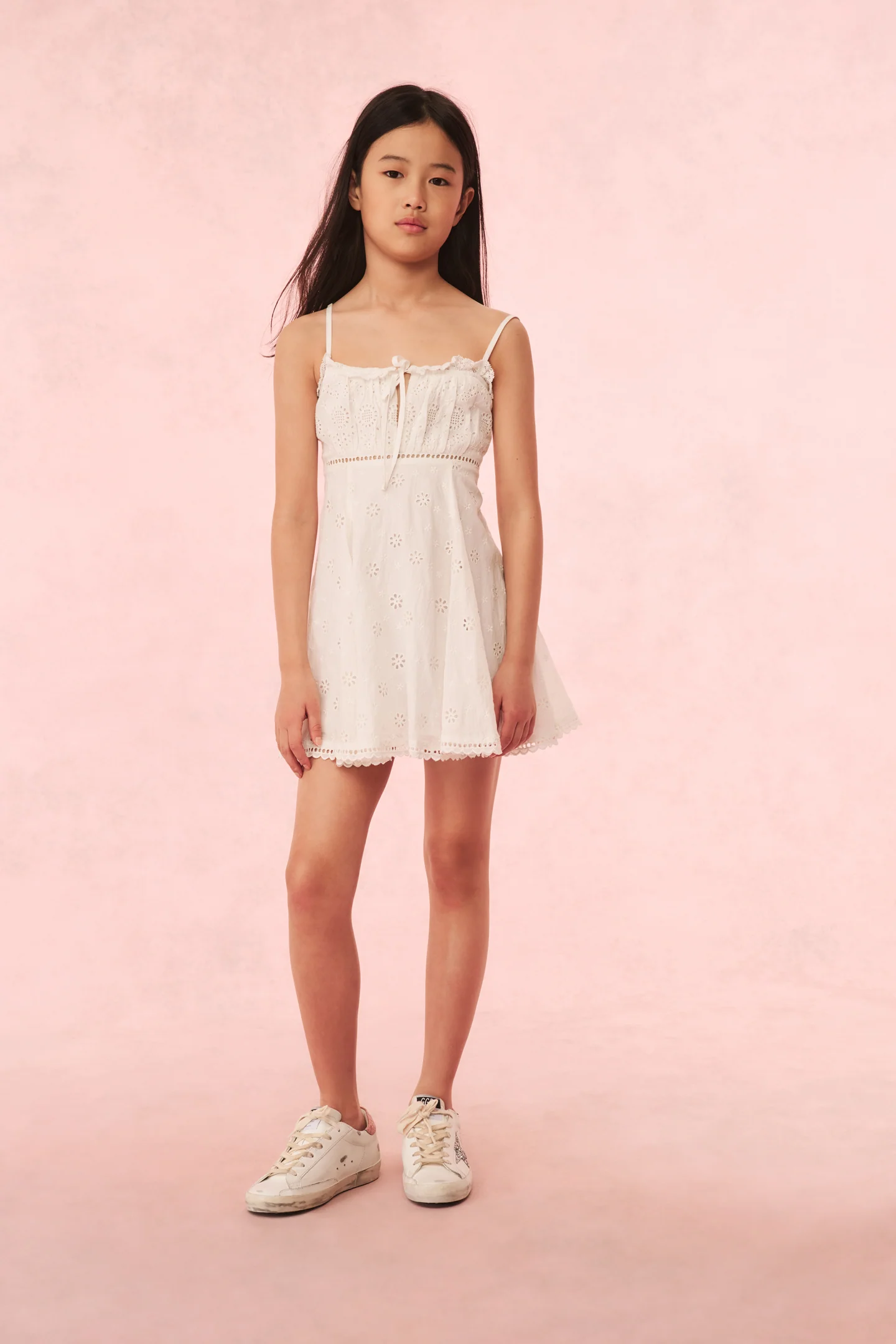 Girls Taralynn Eyelet Lace Dress