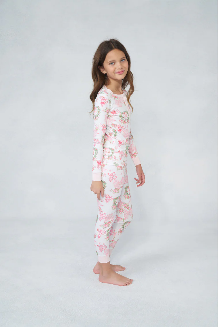 LoveShackFancy x Roller Rabbit Kids Unisex Merry Monkey Beaux Pajamas