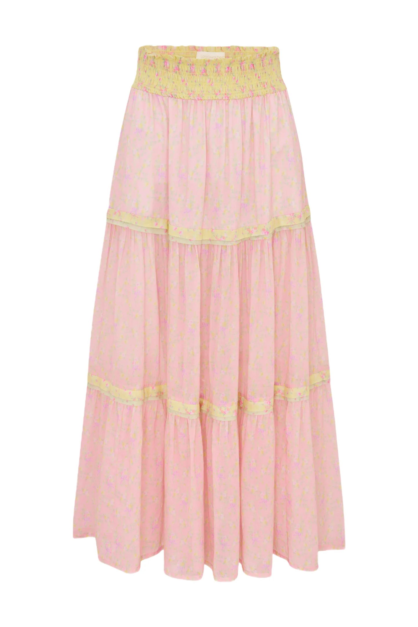 Phia Cotton Mixed Print Maxi Skirt