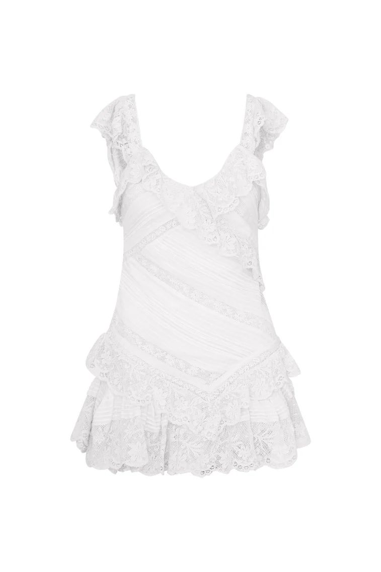 Bensley Fitted Lace Mini Dress