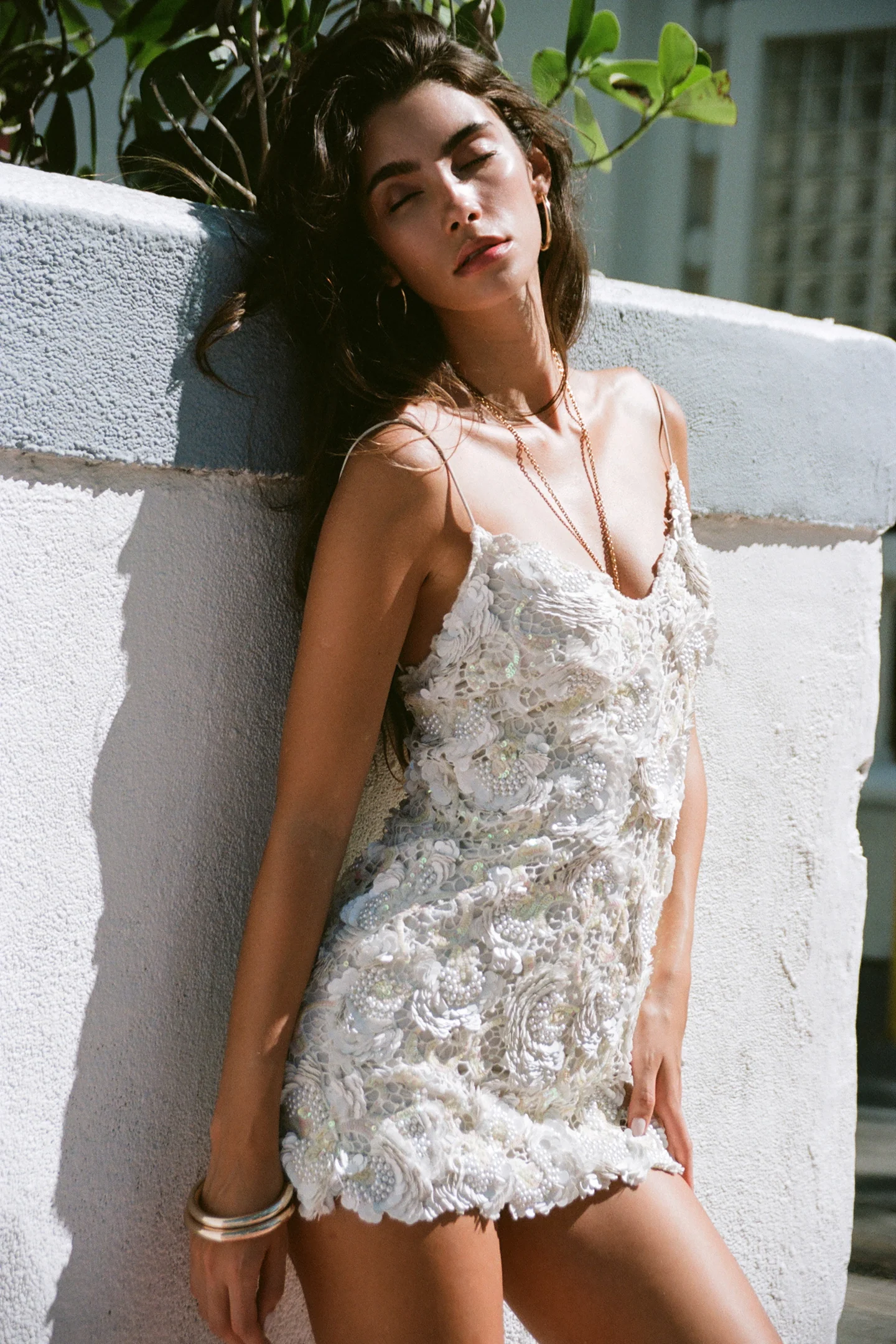 Zelia Embellished Mini Dress