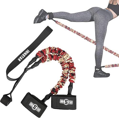INNSTAR Gesäß Widerstandsbänder, Gesäßmuskel Trainer, Kabelmaschine für Hüfte Heim Training Kabel Kickbacks mit Anleitung & Tragetasche