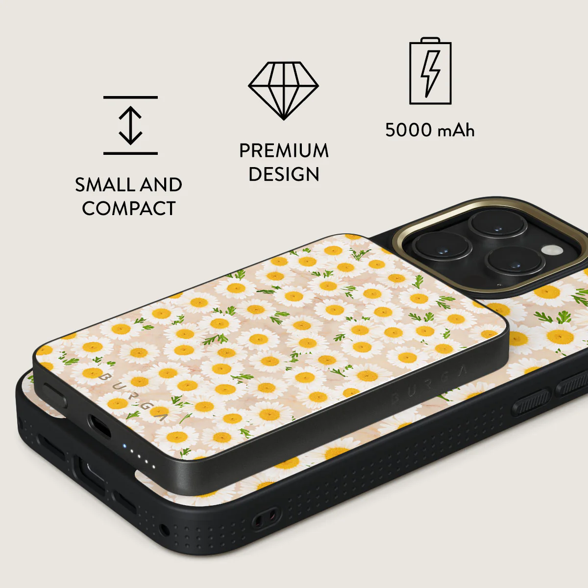 Pure Bliss - Daisy Magnetic Power Bank