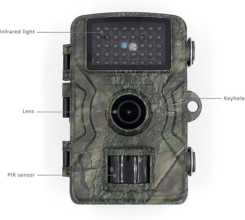 Fafeicy Wildlife Game Camera 16MP Jagd Trail Kamera IP66 Track Cam mit Nachtsicht und Bewegung für Wildtierbeobachtung Aktiviert