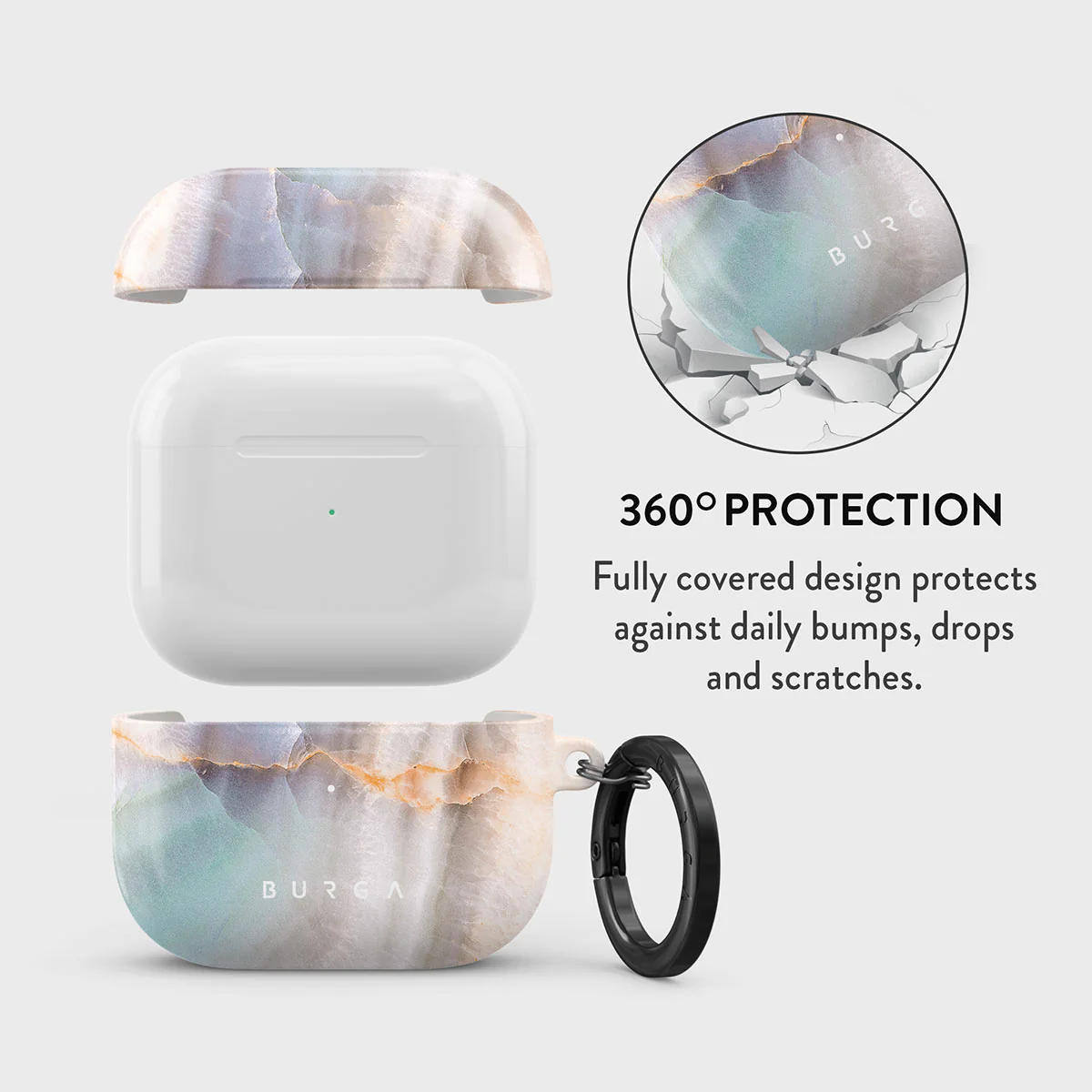 Pastel Hues - Colorful Marble AirPods 3 Case