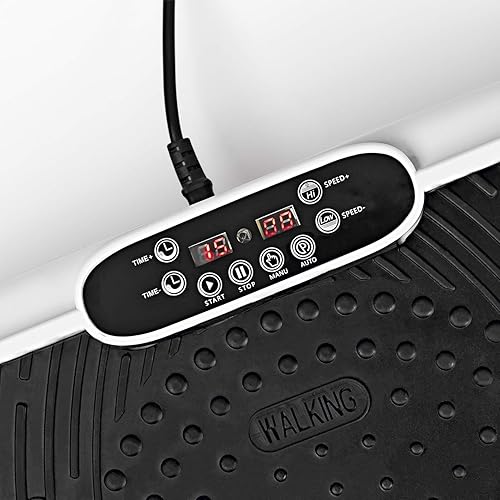 VITALmaxx Vibrationsplatte Basic | 99 Vibrationsstufen individuell einstellbar, 3 verschiedenen Vibrationszonen | rutschfeste Standfläche [10 Trainingsprogramme, Expanderbänder]