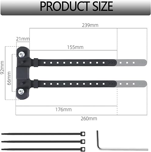 Fahrrad Flaschenhalter Ohne Schrauben mit DREI Banden und Einem Schlüssel, Flaschenhalter Fahrrad Ohne Schrauben, Trinkflaschenhalter Fahrrad Ohne Schrauben, Flaschenhalter Adapter