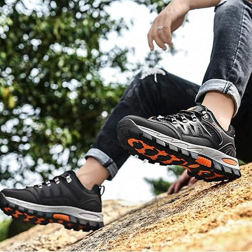 WOWEI Wanderstiefel Wanderschuhe Herren Damen wasserdichte Outdoorschuhe rutschfeste Kletterschuhe Leicht Atmungsaktiv Trekking Hiking Schuhe Wanderhalbschuhe