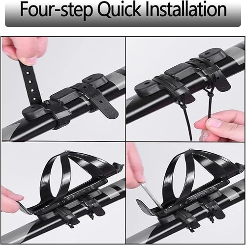 Fahrrad Flaschenhalter Ohne Schrauben mit DREI Banden und Einem Schlüssel, Flaschenhalter Fahrrad Ohne Schrauben, Trinkflaschenhalter Fahrrad Ohne Schrauben, Flaschenhalter Adapter