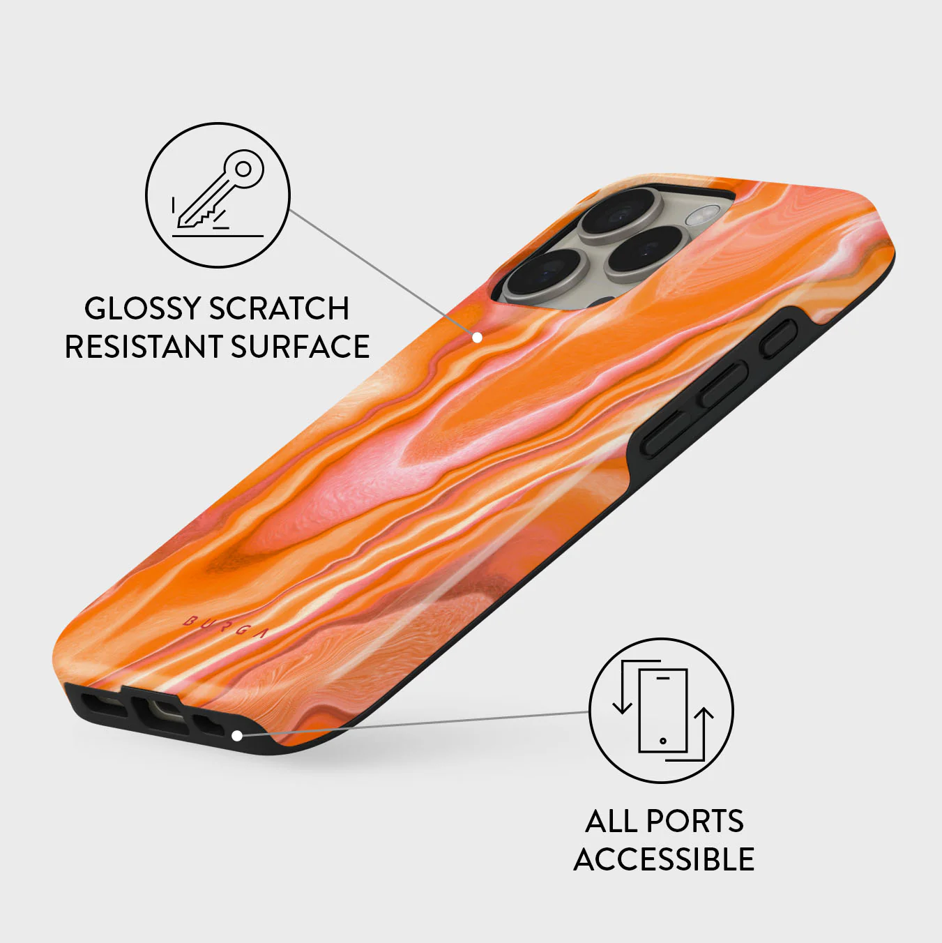 Retro Glow - iPhone 16 Pro Max Case