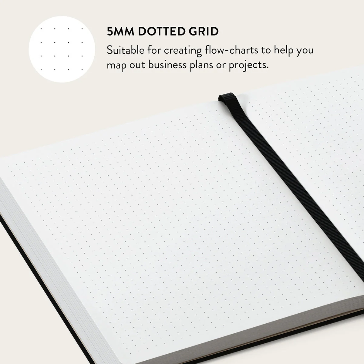 Simply Cream - Quilted Notebook