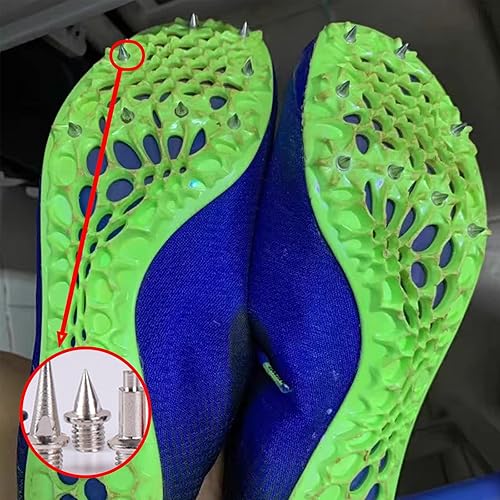 50 Stück Spike Nägel 5mm, Spikes, Ersatz Spike, Stahl Spike-Nägel Sportschuhe Spike, Leichtathletik Spikes Ersatz, mit Spike Schraubenschlüssel für Track Schuhe Weitspringen Laufen Wandern Springen