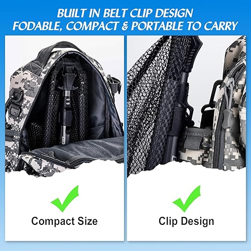 Goture Schwimmendes Fischernetz, Fischernetz mit integrierter Längenskala, Aluminium-Teleskopgriff, Gumminetz, faltbares Fischernetz, einziehbares Fischernetz zum Barschangeln