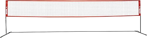 VICTOR Premium Multifunktionsnetz - höhenverstellbares Outdoor Federball Badmintonnetz – Länge 6 m oder 3m